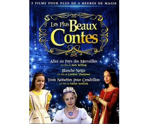 Plus beaux contes : Alice au pays des merveilles + Blanche-Neige + Trois noisettes pour Cendrillon [Francia] [DVD]