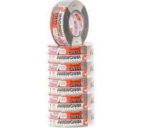 Plus Calidad Cinta Americana Extrafuerte 48mm x 50m x 0.2mm Color Blanco para Embalaje, Cajas de Cartón de Mudanzas, Reparación Precinto para Sellados Seguros, Fuertes y Resistentes (06 Rollos Blanco)