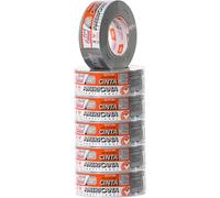 Plus Calidad Cinta Americana Gris Extrafuerte 48mm x 50m x 0,2mm 6 Rollos