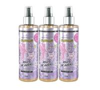 PLUS HOME AGUA DE COLONIA CON PURPURINAS,FRAGANCIA CON PURPURINA BODY HAIR SHIMMER MIST HAWAIIAN.3 BOTELLAS