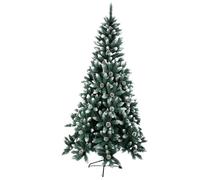 PLUS HOME Árbol de Navidad nevado con Base Soporte metálica tamaño180Cm(820Puntas) con piña