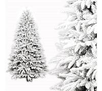 PLUS HOME Árbol de Navidad nevado Harry con Base Soporte metálica tamaño 210cm-900Puntas/Ramas.