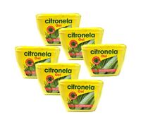 PLUS HOME Citronela Gel Repelente antimosquitos,Ambientador antimosquitos seguro y cómodo,protección natural.(PACK DE 6)