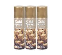 PLUS HOME DecoSpray Decora tus artículos de navidad, o da un toque color oro o plata a una pieza de resina, madera.Pack3 Oro