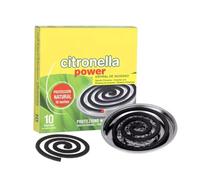 PLUS HOME Pack 1 de 10 Unidad espirales Incienso citronela Repelente antimosquito en interiot o Exterior. (Pack 1)