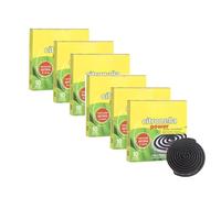 PLUS HOME Pack 6 de 10 Unidad espirales Incienso citronela Repelente antimosquito en interiot o Exterior. (Pack 6)