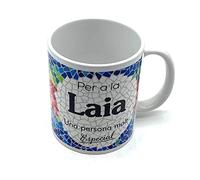 PLUS HOME Tassa personalitzada amb nom. Regals personalitzats amb nom i text. Tasses amb frases originals.LAIA