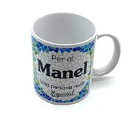 PLUS HOME Tassa personalitzada amb nom. Regals personalitzats amb nom i text. Tasses amb frases originals.MANEL