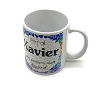 PLUS HOME Tassa personalitzada amb nom. Regals personalitzats amb nom i text. Tasses amb frases originals.XAVIER