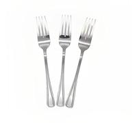 PLUS HOME TENEDORES PESCADO 3 UNIDAD 19x2.65 Cubertería de acero inoxidablepara cocina,decoracion hogar, (TENEDORES 19X2.65CM, Colección Elegance)