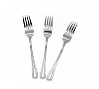 PLUS HOME TENEDORES PESCADO 3 UNIDAD 19X2.65 Cubertería de acero inoxidablepara cocina,decoracion mesa Excelente acabado (TENEDORES PESCADO 19X2.65CM, Colección Seurat)