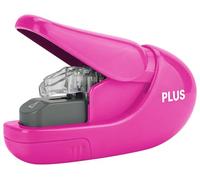 Plus Japan Grapadora 31148 sin grapas, capacidad 5 hojas, fucsia