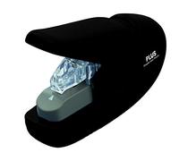 Plus Japan Grapadora sin grapas, color Negro 5 hojas