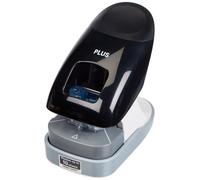 PLUS Japan, Staple-Free Stapler Desktop Model Black, 10 Sheet stapling Capacity,