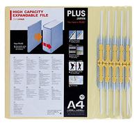 PLUS Japan, Zero Max - Archivador de espacio (10 unidades, 10 unidades), color beige