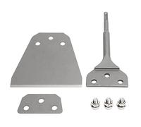 Plus Kit de raspador de piso, herramienta de eliminación de azulejos de 5 pulgadas x 11 pulgadas, broca de cincel de piso ancha, raspador de piso para eliminación de lechada de