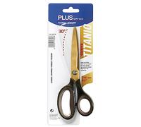 Plus Office 040674 - Tijera Curve Acero, 215 mm color Gris Cuchillo Negro