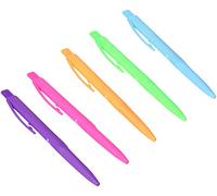 Plus Office 080908 - Pack de 5 bolígrafos, multicolor