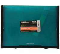 Plus Office 180714 - Carpeta clasificadora translúcida, 12 separadores, A4, color azul