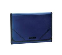 Plus Office 181026 - Carpeta clasificadora A4 con 12 compartimentos, color azul marino