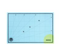 Plus Office - Base de Corte A3 de Doble Cara Azul y Verde, Plancha de Corte Autocicatrizante de 29,7x42cm, Tabla de Corte con Superficie Antideslizante para Escritorio y Manualidades (A3)