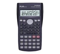 Plus Office Calculadora Científica para Ingeniería, Escuela y Universidad, Pantalla 2 líneas (10+2 dígitos). Funciones Hiperbólicas y Trigonométricas, 2 Años de Garantía, FX-82 Plus Color Negro
