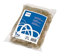Plus Office - Gomas Elásticas, Bolsa de 1 kg, Rubber Bands, Perfectas para Oficina, Organizar Archivos, Hogar y Escuela, de Caucho Natural - 160 mm