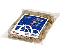 Plus Office - Gomas Elásticas, Bolsa de 1 kg, Rubber Bands, Perfectas para Oficina, Organizar Archivos, Hogar y Escuela, de Caucho Natural - 120 mm