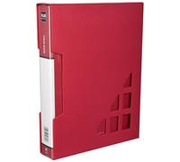 Plus Office MT80 - Carpeta rígida 80 fundas, A4, rojo