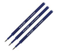 Plus Office - Recambios para Bolígrafo PLUS Magic Borrable Retráctil, Tinta De Gel, Color Azul, Punta de 1 mm y trazo de 0,7 mm. (Pack 3 Recambios Azules)