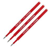 Plus Office - Recambios para Bolígrafo PLUS Magic Borrable Retráctil, Tinta De Gel, Color Rojo, Punta de 1 mm y trazo de 0,7 mm. (Pack 3 Recambios Rojos)
