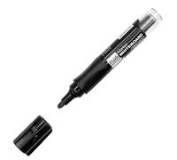 Plus Office - Rotulador de Pizarra Blanca con Tinta Liquida Recargable, Punta Cónica de 2mm, Ideal para Escribir en Cristal, Pizarra Blanca y Otras Superficies Lisas, Tinta Borrable (Negro)