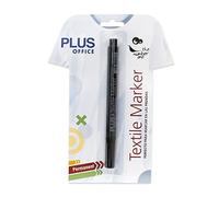 Plus Office Textil Marker - Rotulador marker, negro
