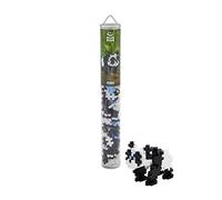 Plus-Plus-52328 Tubos creativos, Panda, Juguetes geniales de construcción, 100 Piezas, Color carbón, Small (4195)
