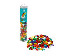 Plus Plus - Mega Tubo Arco Iris de 240 Piezas - Juego de construcción | Kit de construcción 2D 3D creativo encajable - Juguetes educativos STEM para niños - Juego sin fin - 5 a 12 años