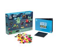 PLUS PLUS - Aprende a construir bloques que brillan en la oscuridad - Construcci?n STEM - Minibloques de rompecabezas entrelazados para ni?os