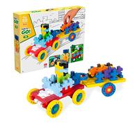 PLUS PLUS Big - Make & Go! - 70 Piezas - Tallo de construcción/Juguete de Vapor, Bloques de Rompecabezas Grandes entrelazados para niños pequeños y preescolares