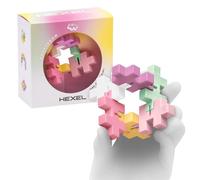 Plus Plus HEXEL Fidget Toy - Elastic 6-Piece Fidget Toys for Kids, Ideal Sensory