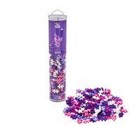 Plus-Plus Juego de 240 Piezas de Juguete de construcción de Tubo de Purpurina, Color Morado y Rosa