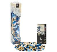 PLUS PLUS Juego de construcción inspirado en la historia del arte, kit de pintura 3D y suministros de manualidades para niños, 350 mini piezas entrelazadas de extremo abierto - Hokusai, La gran ola