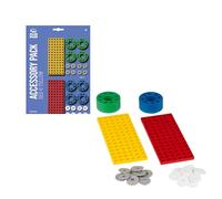 PLUS PLUS - Kit de Accesorios - Ruedas y Base de construcción - Juego de construcción para niños a Partir de 3 años - PP3966, Colores