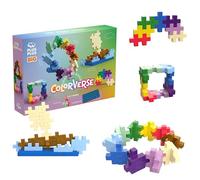 Plus Plus - Kit de Descubrimiento Colorverse Big 60 Piezas - Bloques de construcción Infantil a Partir de 1 año - 10 Colores Vivos - Placa Base y guía incluida - Juguete Educativo Creativo para niñas