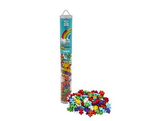 PLUS PLUS Más- Juego de Construcción, PP4265, Arco Iris, 100 Piezas
