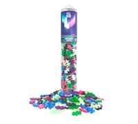Plus-Plus - Mezcla de Colores de Luces boreales - 240 Piezas - Bloques de construcción, Juguetes educativos para niños, Viajes, Juguetes de Viaje, Fabricados en Dinamarca