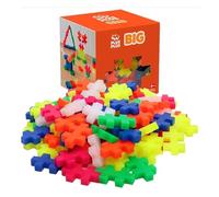 Plus-Plus- Open Play Set Big Neon 9603411-Juego de Bloques de construcción creativos, Piezas, Color neón, 100 Teile (03411)