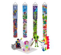 Plus Plus - Paquete de Mezcla de Figuras a Granel, 400 Piezas y Placa de construcción, Bloques de construcción, Juguetes de Desarrollo para niños, Stem, Steam, producido en Dinamarca