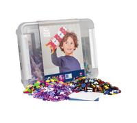 PLUS PLUS Plus - Caja de Seguridad (2400 Unidades, PP3406, Basic, Color Rosa