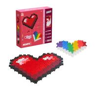 Plus Plus - Puzzle por Números Corazones | Puzzles 3D | Puzzle 5 Años | Juegos Educativos Niños 5 Años | Rompecabezas Niños | Juego Construccion | Puzzle 3D 250 Piezas