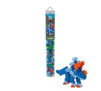 Plus-Plus Tube Building Set Dinosaurier Triceratops-Mezcla de Tubos (100 Unidades), Multicolor (300.4094)