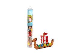 PLUS PLUS - Tubo de 100 Piezas de Barco Vikingo - Juego de construcción para niños a Partir de 3 años - PP4312
